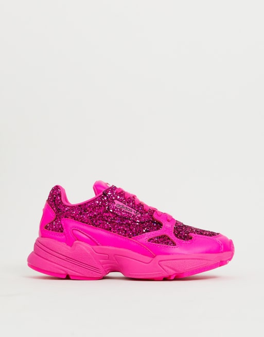 reactie chef Ramen wassen adidas Originals - Premium Falcon - Sneakers in roze met glitter | ASOS