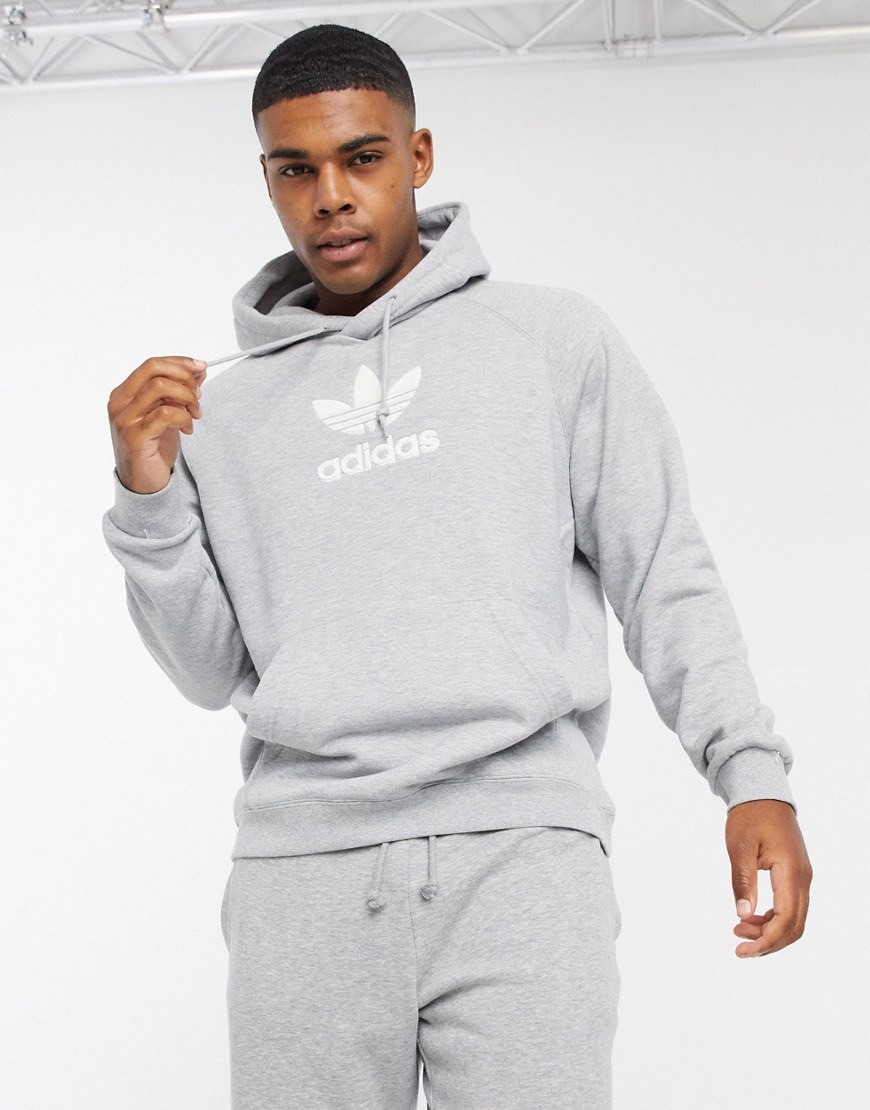 Adidas Originals Premium hoodie in medium grey heather