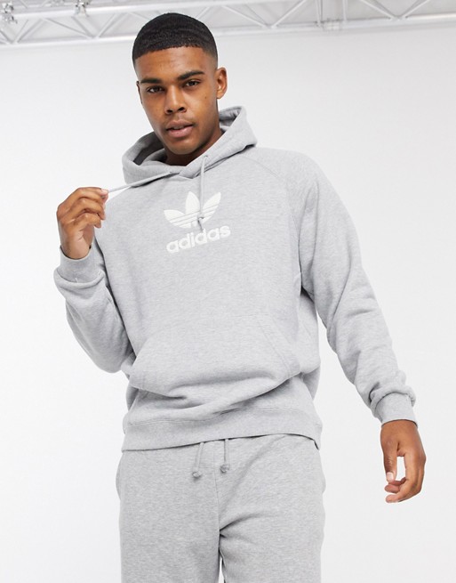 adidas Originals Premium hoodie in medium grey heather