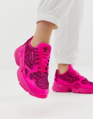 pink glitter adidas