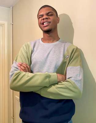 adidas samstag colorblock sweatshirt