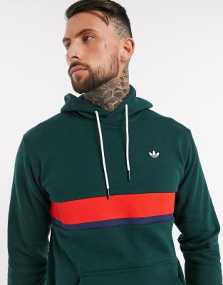 adidas originals premium samstag hoodie in green