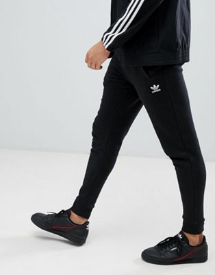 adidas skinny joggers black
