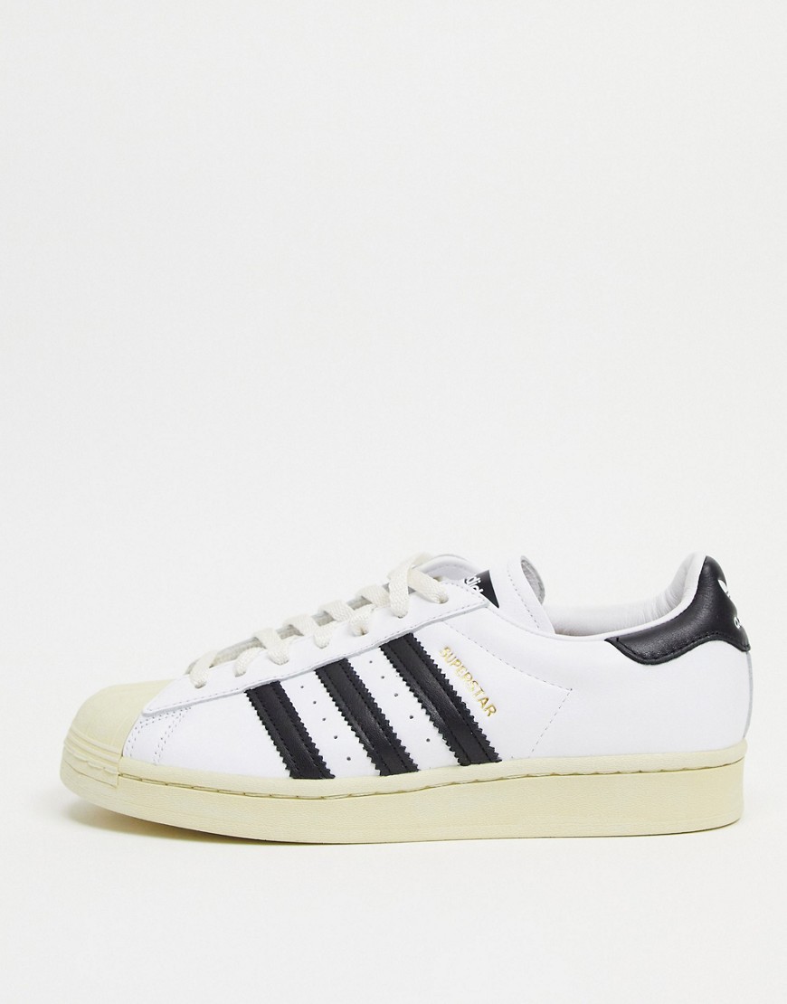 Adidas Originals Premium Superstar 80s Sneakers In White
