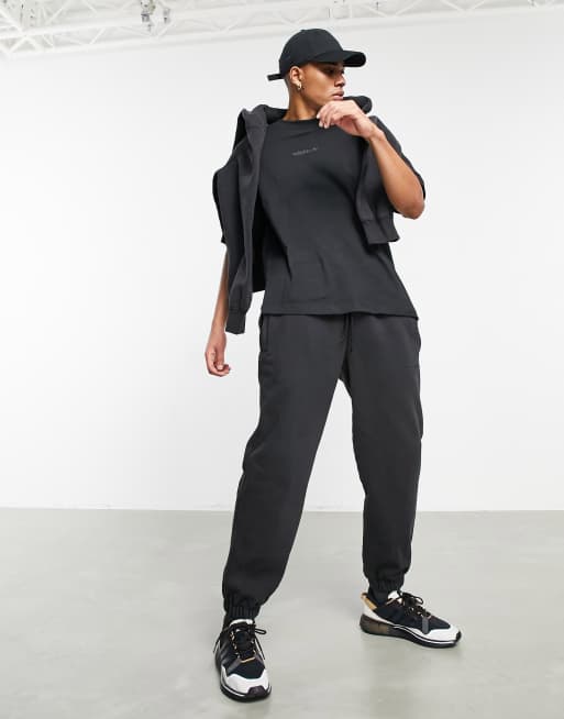 adidas Originals Premium Sweats overdyed sweatpants in black ASOS