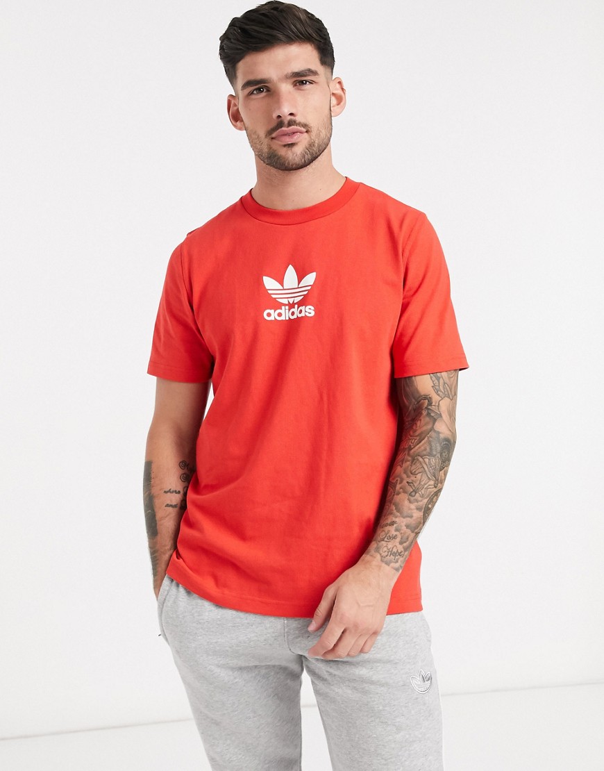 Adidas Originals Premium t-shirt in lush red