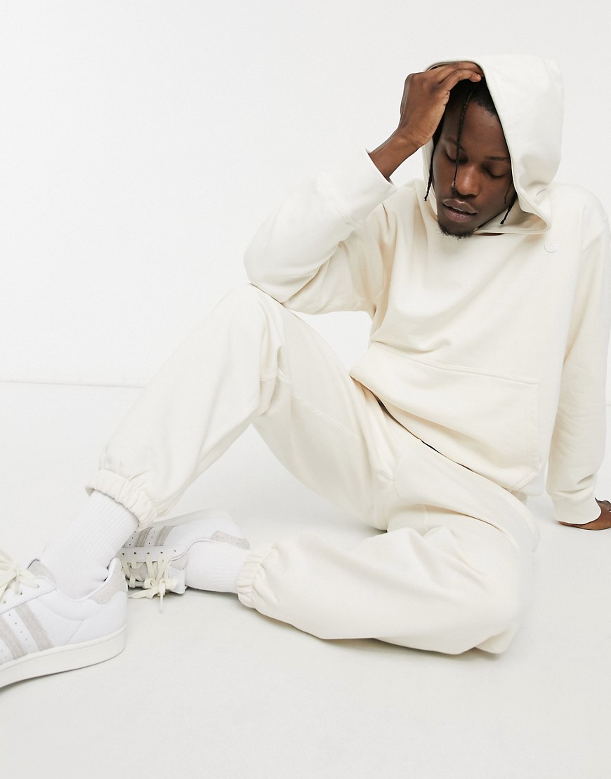 Adidas Originals premium unisex hoodie co-ord in off-white