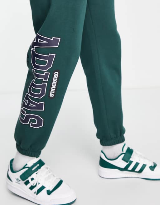 Adidas large best sale logo pants