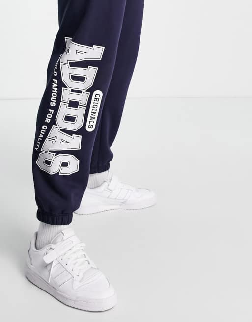 Navy oversized online joggers