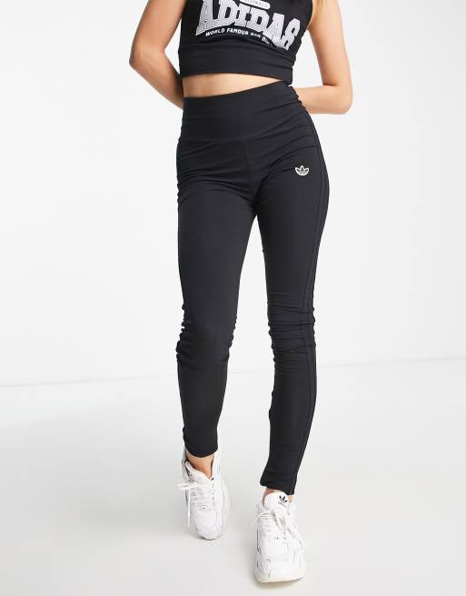 adidas Originals Preppy Varsity leggings in black