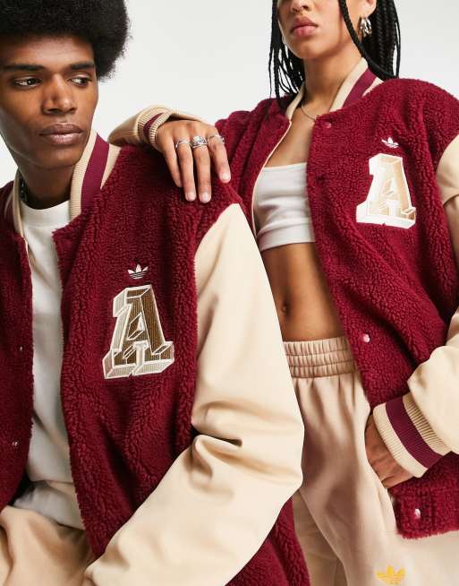 Adidas best sale letterman jacket