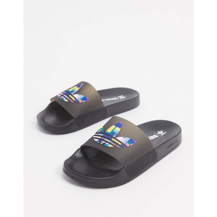 Adidas cheap pride slippers