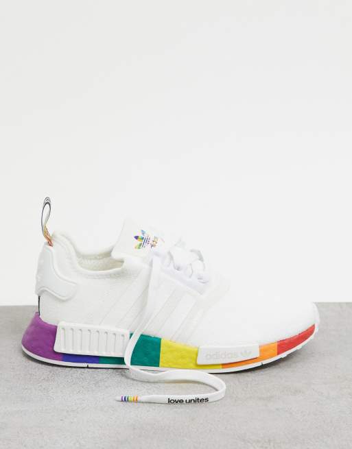 Adidas rainbow shoes clearance asos