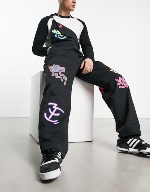 adidas Originals Pride overalls in black with Love Unites print | ASOS