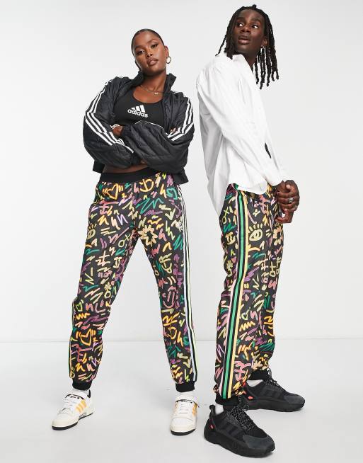 Adidas printed outlet track pants