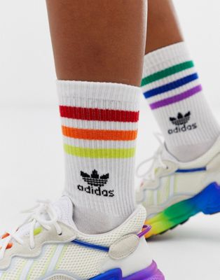 adidas rainbow socks