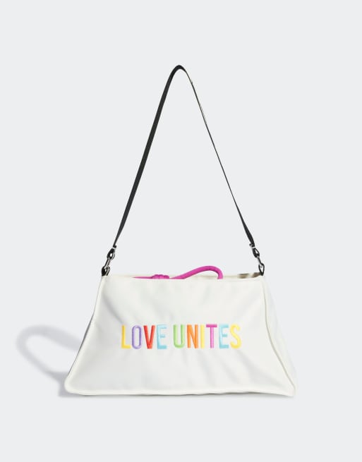 adidas Originals Pride Schultertasche in WeiB ASOS