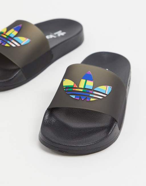 adidas pride slippers