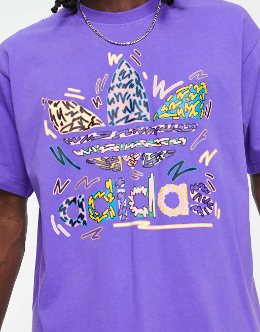 adidas Originals Pride t-shirt in purple with Love Unites print | ASOS