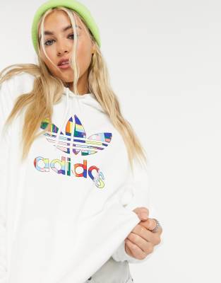 adidas pride trefoil hoodie