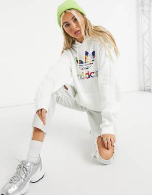adidas pride trefoil hoodie