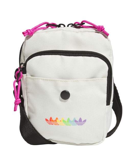 adidas Originals Pride utility 3.0 festival crossbody bag in off white