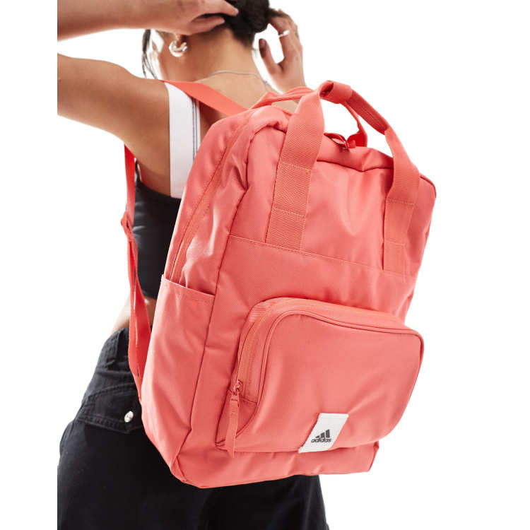 Adidas originals big logo dark pink backpack on sale