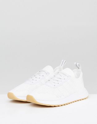 adidas primeknit trainers white