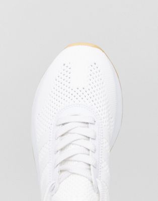 adidas originals primeknit off white flb racer sneakers