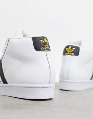 adidas pro model high top white