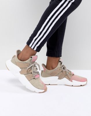 adidas Originals Prophere Sneakers In Beige And Pink | ASOS