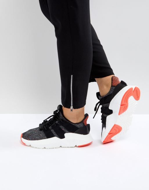 adidas Originals Prophere Sneakers In Black And Pink