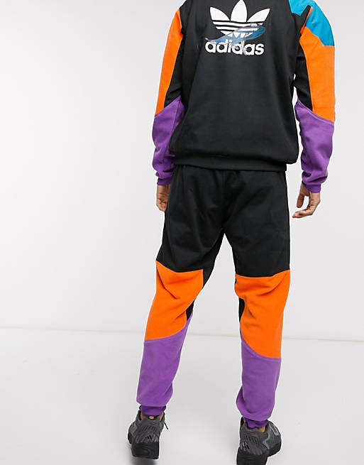 adidas Originals PT3 fleece joggers black | ASOS