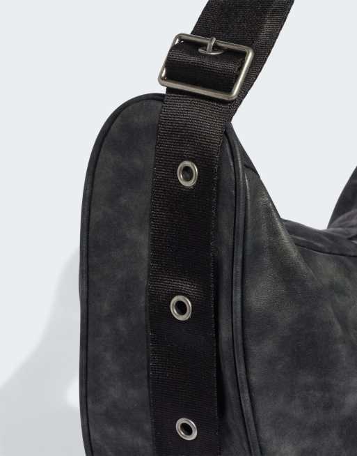 adidas Originals Pu studs moon bag in black, 4 of 4