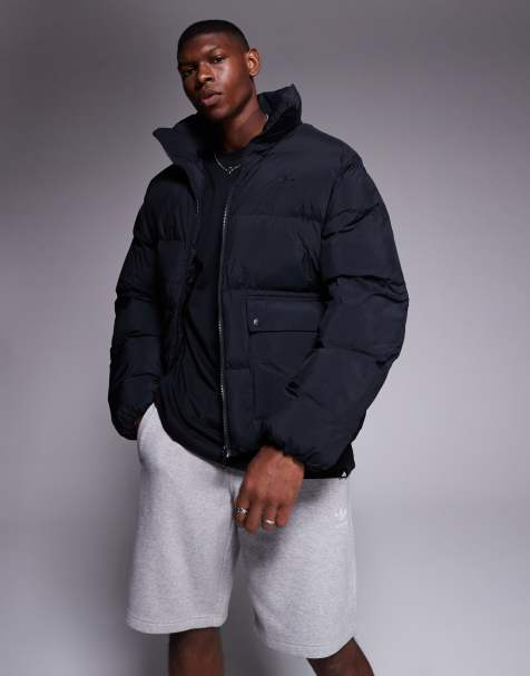 adidas Originals puffer coat in black - view 1