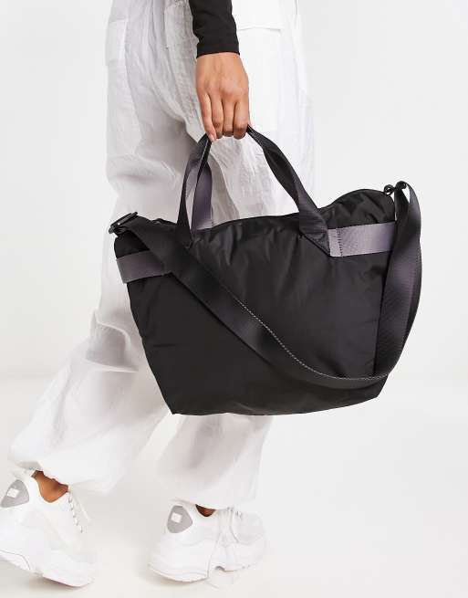 adidas Originals Puffer Shopper Tote in Black