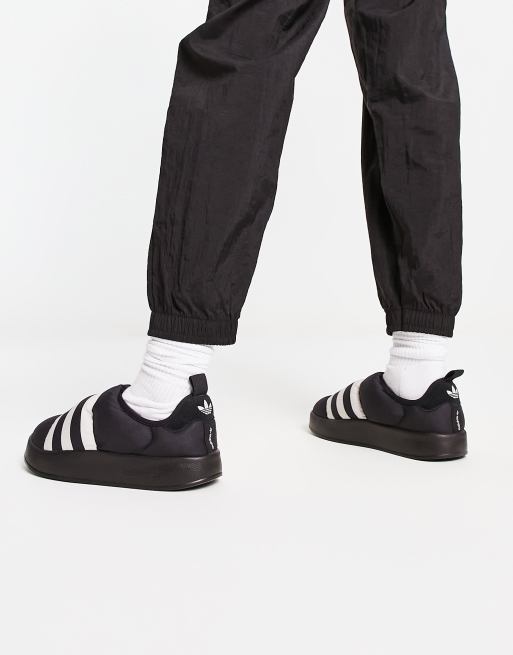 adidas Originals Puffylette Scarpe nere con dettagli bianchi