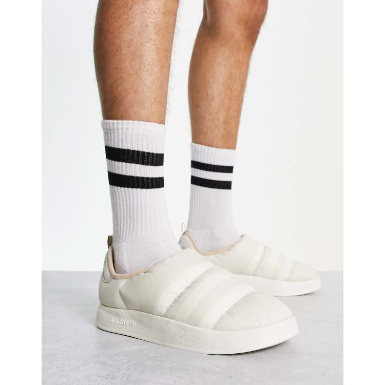 adidas Originals Puffylette shoes in light grey