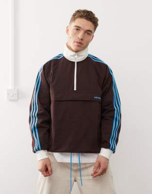 adidas Originals - Pull à enfiler - Marron