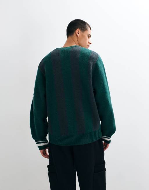 adidas Originals pull en maille col rond vert, 2 de 5