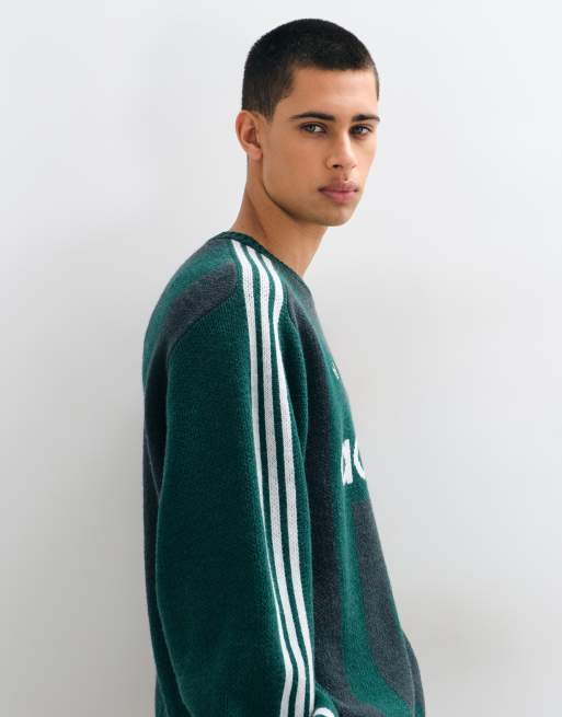 adidas Originals pull en maille col rond vert, 5 de 5