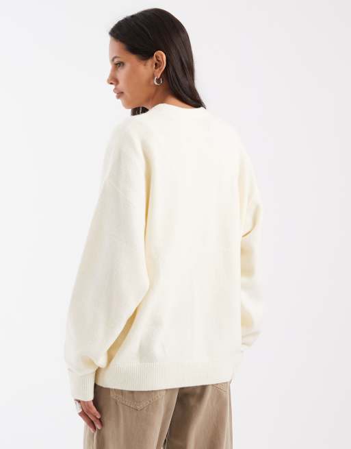 adidas Originals - Pull en maille - Crème, 2 de 4