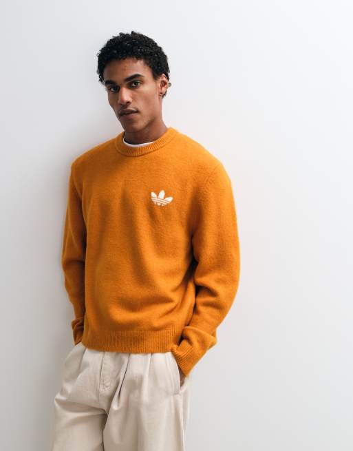 adidas Originals pull en maille orange chaud, 3 de 5