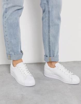 adidas originals pure superstar in triple white