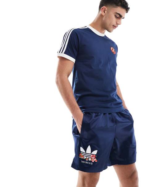 adidas Originals Q2 made by nelson sprinter shorts in night indigo - view 1