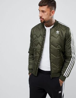 adidas Originals Quilted Superstar Jacket In Green DL8697 | ASOS