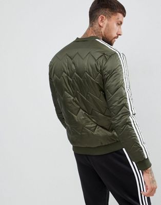 adidas Originals Quilted Superstar Jacket In Green DL8697 | ASOS