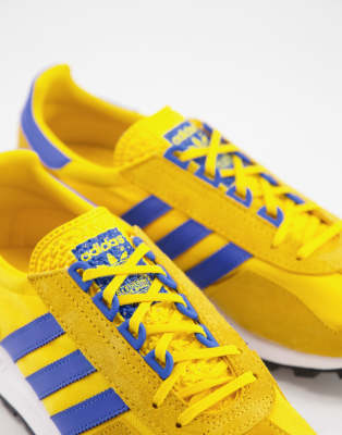 adidas yellow and blue trainers