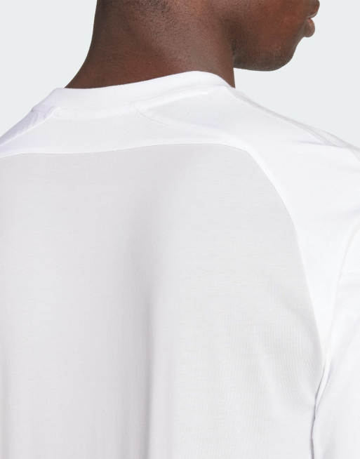 adidas Originals Real Madrid UBP tee in light solid grey / white, 3 of 4