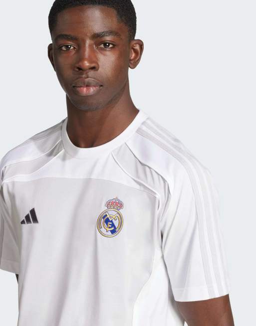 adidas Originals Real Madrid UBP tee in light solid grey / white, 4 of 4